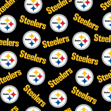 Pittsburgh Steelers Motivstoffe - Original NFL Lizenzstoff - Meterware 2 verschiedene Designs