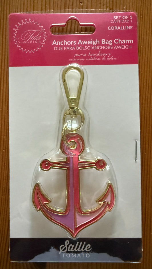 Anchors Aweigh - Pink Deep Dive Bag Charm - Taschenbaumler - Sallie Tomato x Tula Pink Hardware Taschenzubehör - Floral Reef Collection