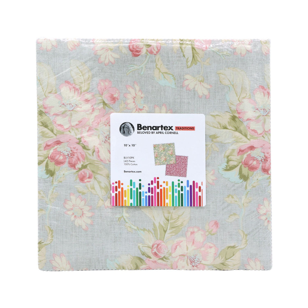 Layer Cake - 10 x 10 Inch - Benartex - Beloved - 42 Teilig - Romatik pur