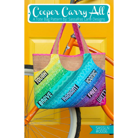 Schnittmuster "Cooper Carry All" Tasche 15 x 11 x 3 Inch (38 x 27,9 x 7,6 cm)