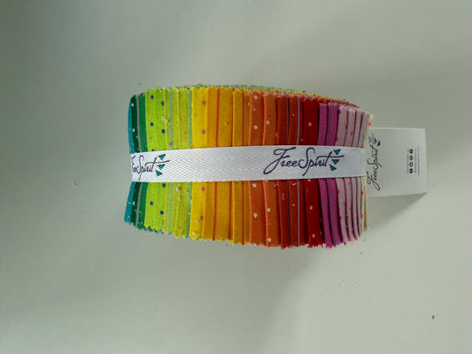 Tula Pink Jelly Roll „Tiny Coordinates“ 42 Streifen a 2,5 Inch Breite