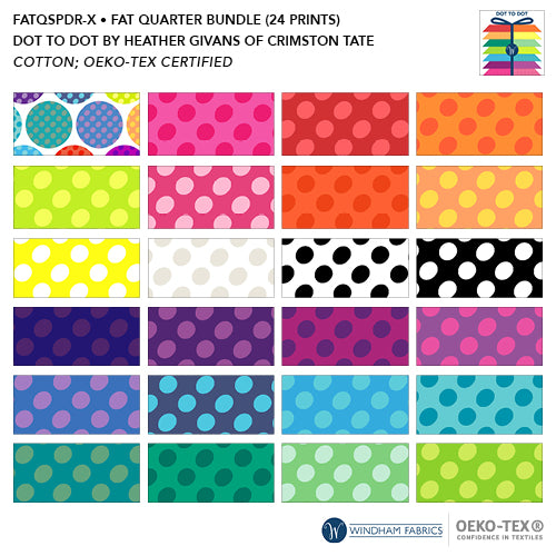 Fat Quarter Paket "Dot To Dot" Windham 24-teilig