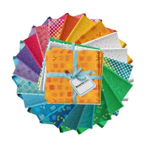 Fat Quarter Paket "Happy Notes" Sugaridoo Benartex 20-teilig