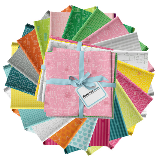 Fat Quarter Paket "Robo Boogie" Sugaridoo Benartex 20-teilig