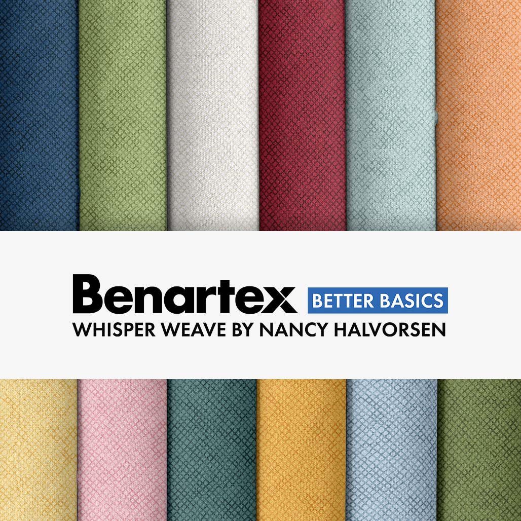 2,5 Inch Streifen Pack „Wisper Weave“ von Benartex 42 Stück 100% Cotton Baumwolle