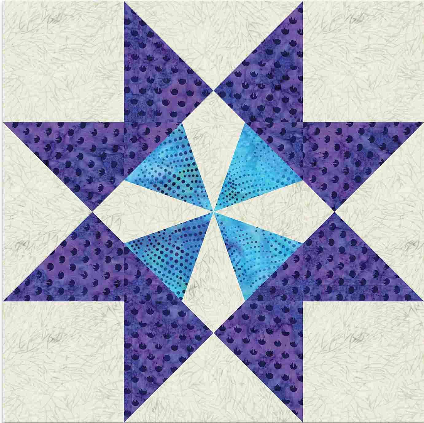 AccuQuilt Schablone/Stanze Enigma Star Art. Nr. 55676 Block 10 Inch