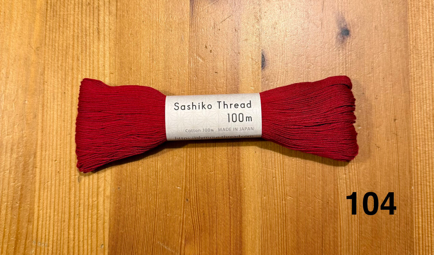 Original Sashiko Garn unifarben Japan 100m Olympus Thread verschiedene Farben