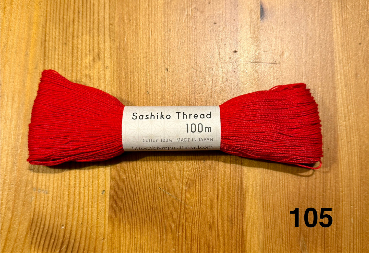 Original Sashiko Garn unifarben Japan 100m Olympus Thread verschiedene Farben