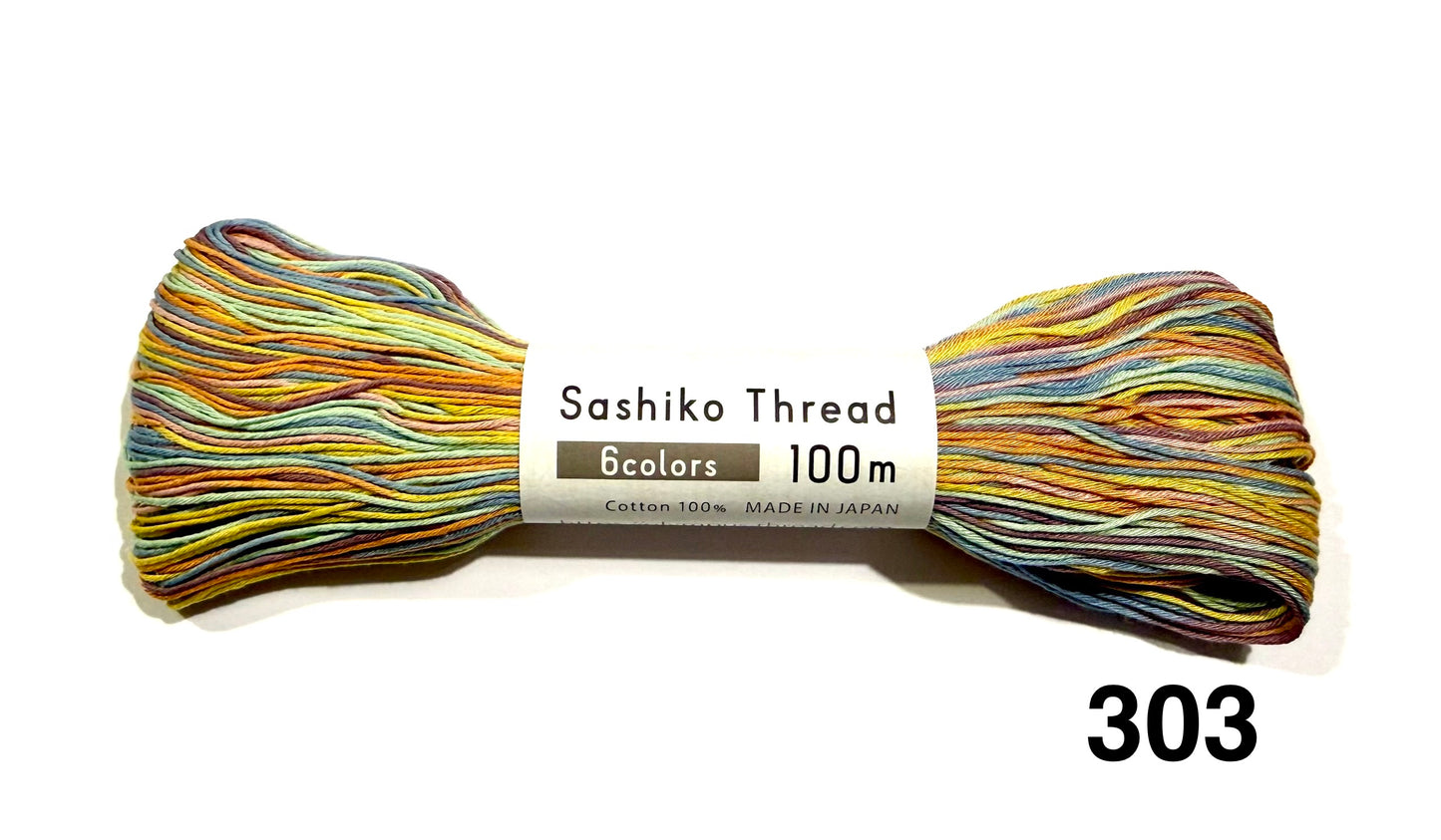 Original Sashiko Garn multicolour Japan 100m Olympus Thread verschiedene Farben