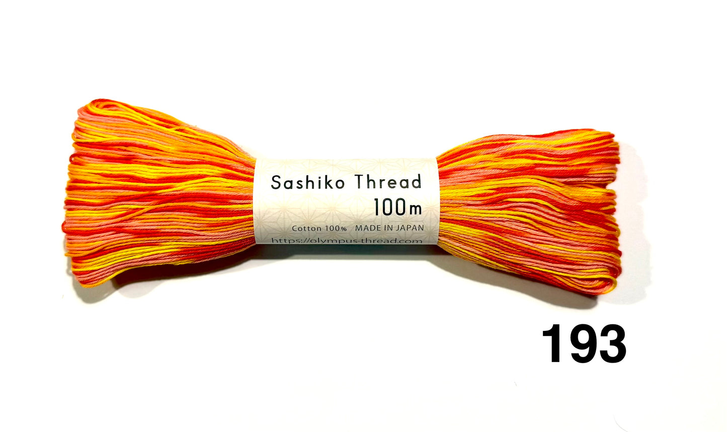 Original Sashiko Garn multicolour Japan 100m Olympus Thread verschiedene Farben
