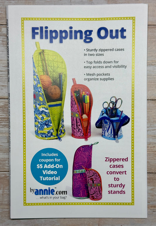 Schnittmuster Flipping Out Stiftemäppchen by Annie Stehmäppchen