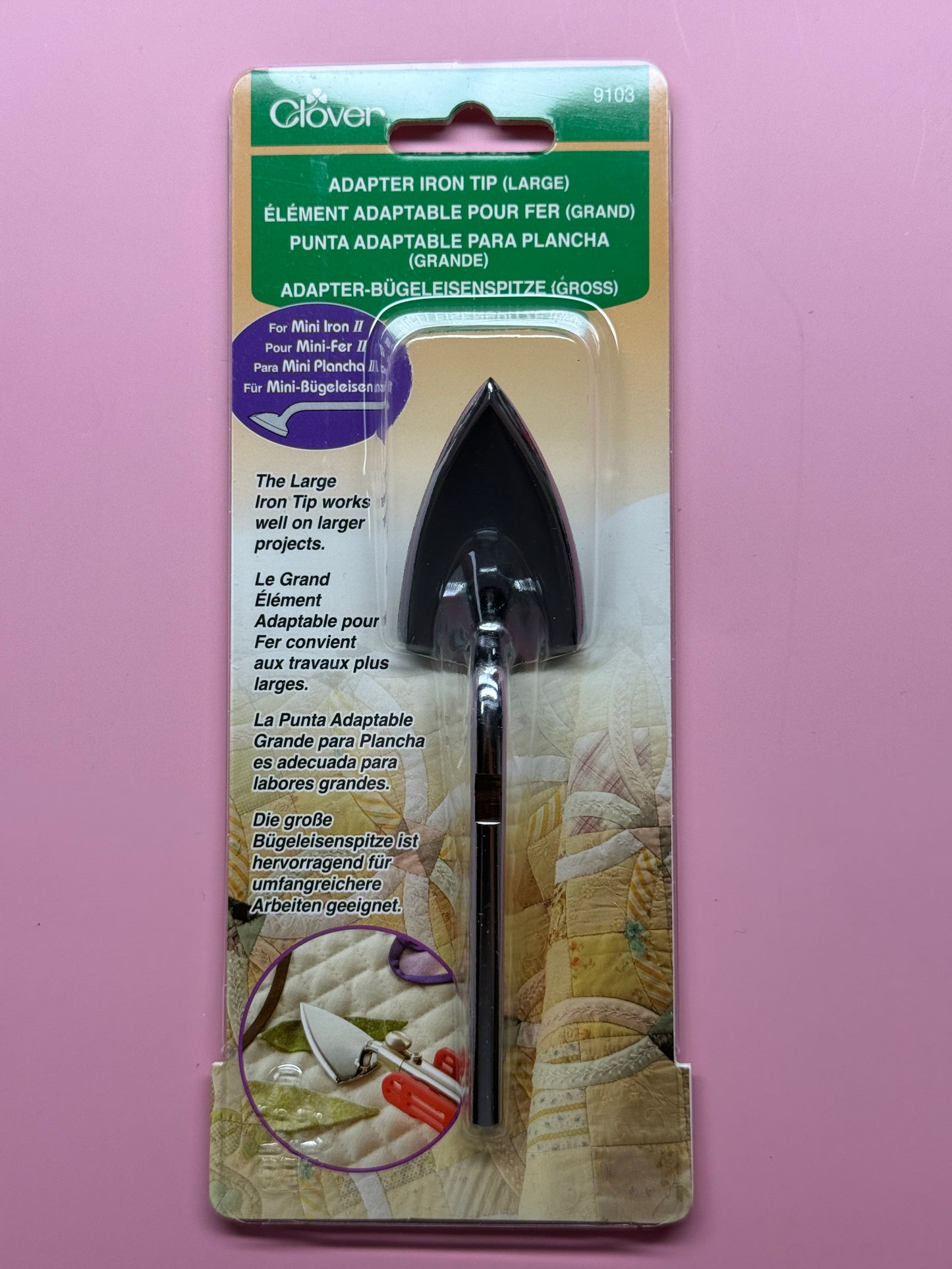 Clover Mini-Bügeleisen Adapter Bügeleisenspitze groß Art. Nr. 9103