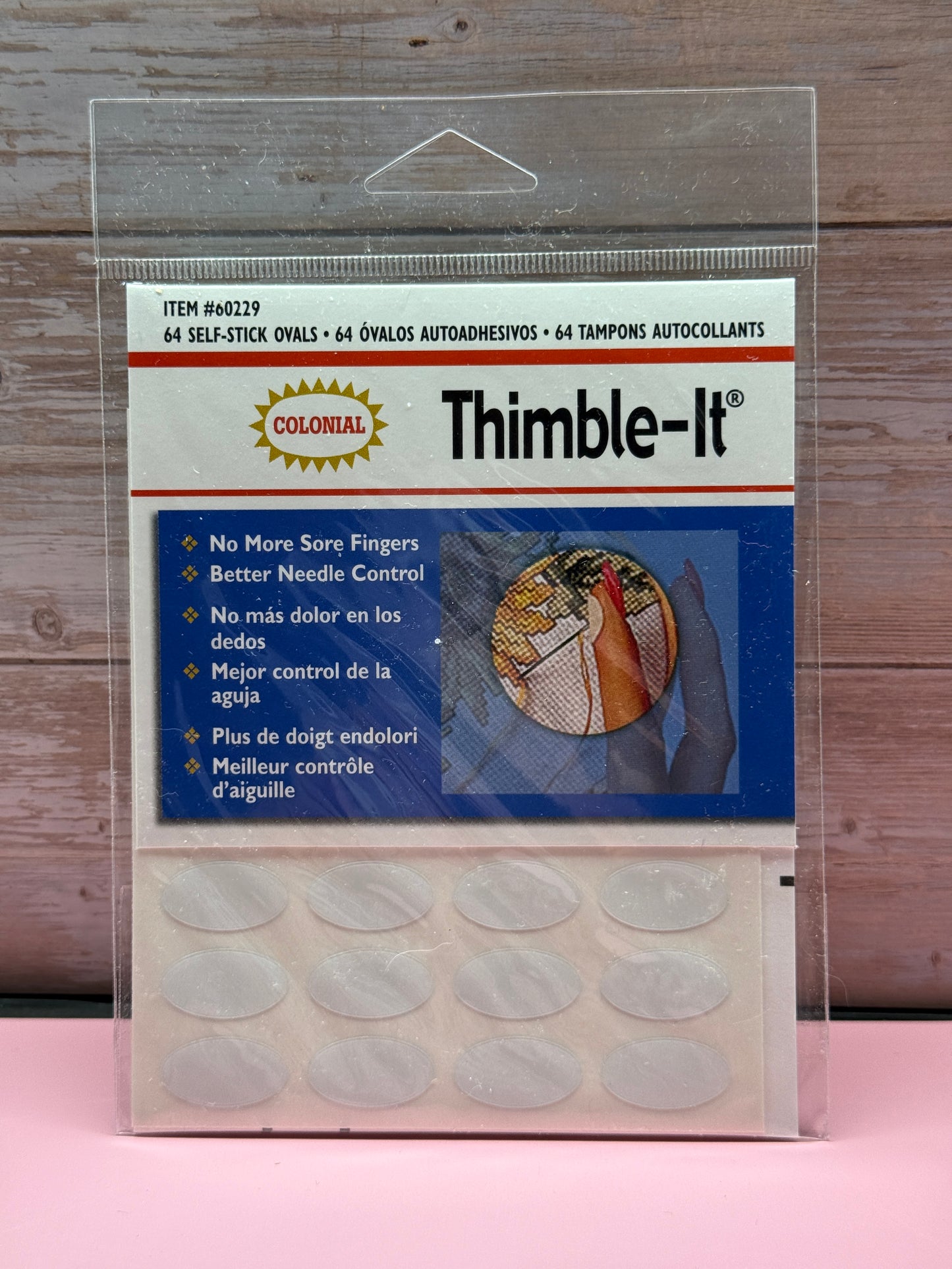 Thimble-It 64 selbstklebende Fingerpads Fingerhut EPP Nähen Sticken Schutz