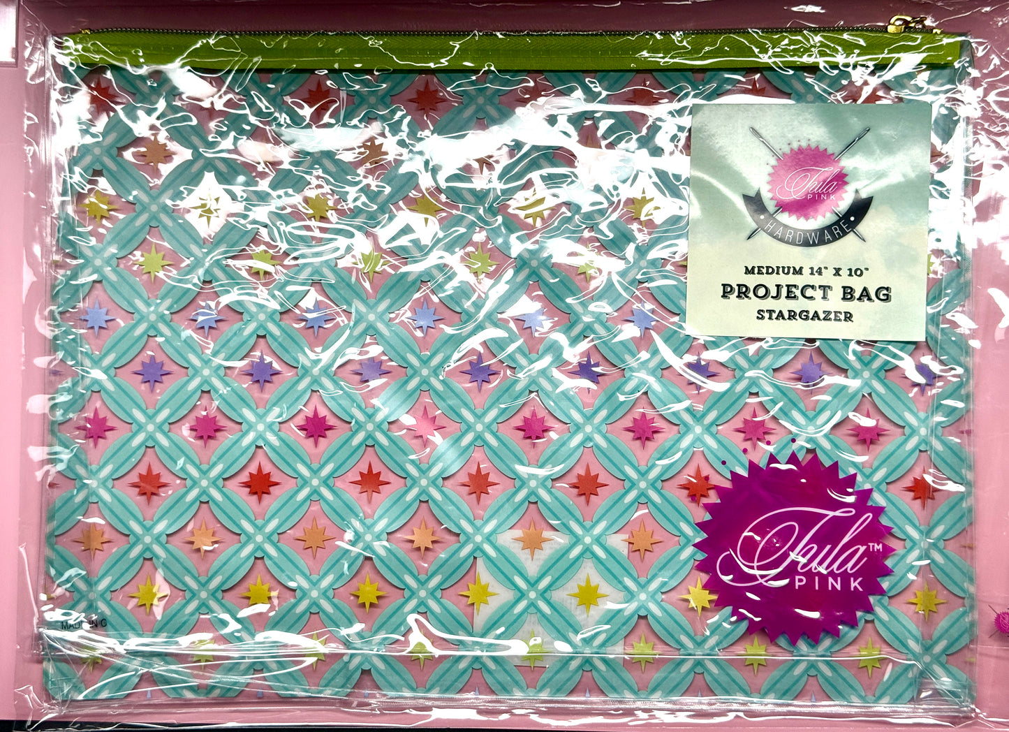 Tula Pink Hardware Projekt Tasche 14x10 Inch 35x25 cm Stargazer