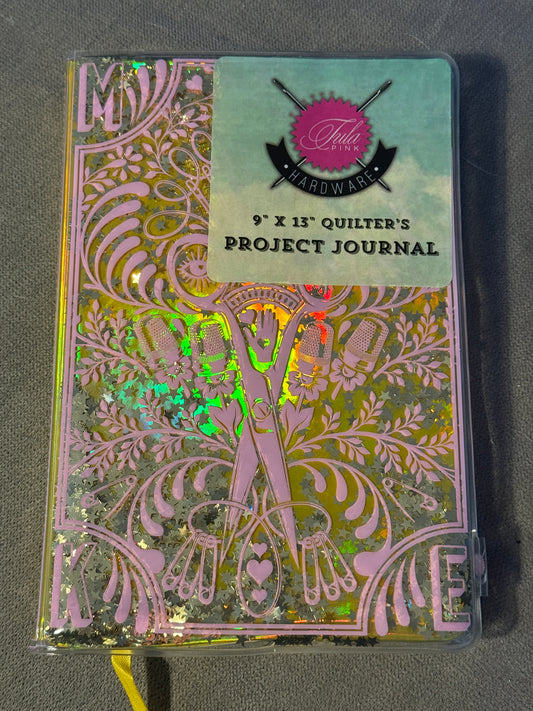 Notizbuch Quilters Project Journal Tula Pink 5,5 x8,5 Inch (ca. 14 x 22 cm) Glitter