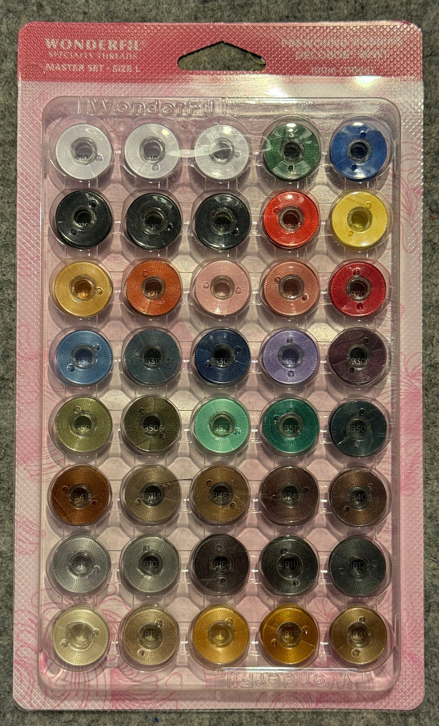 Bob Sled Spulenhalter EPP Wonderfil Decobob mobil Platz für 13 Spulen leer