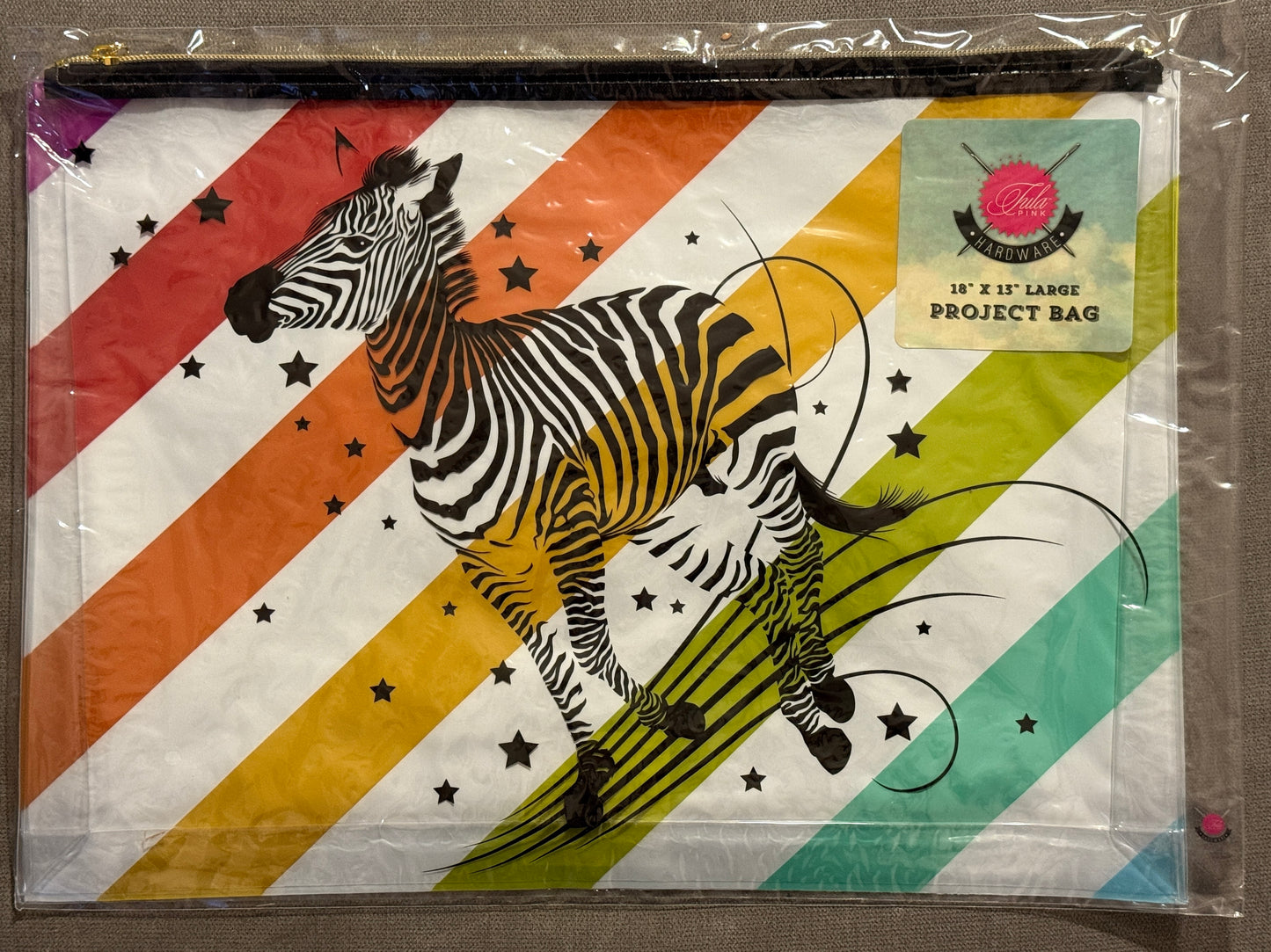 Tula Pink Hardware Projekt Tasche 18 x13 Inch (ca. 45 cm x 33 cm) Read between the Lines
