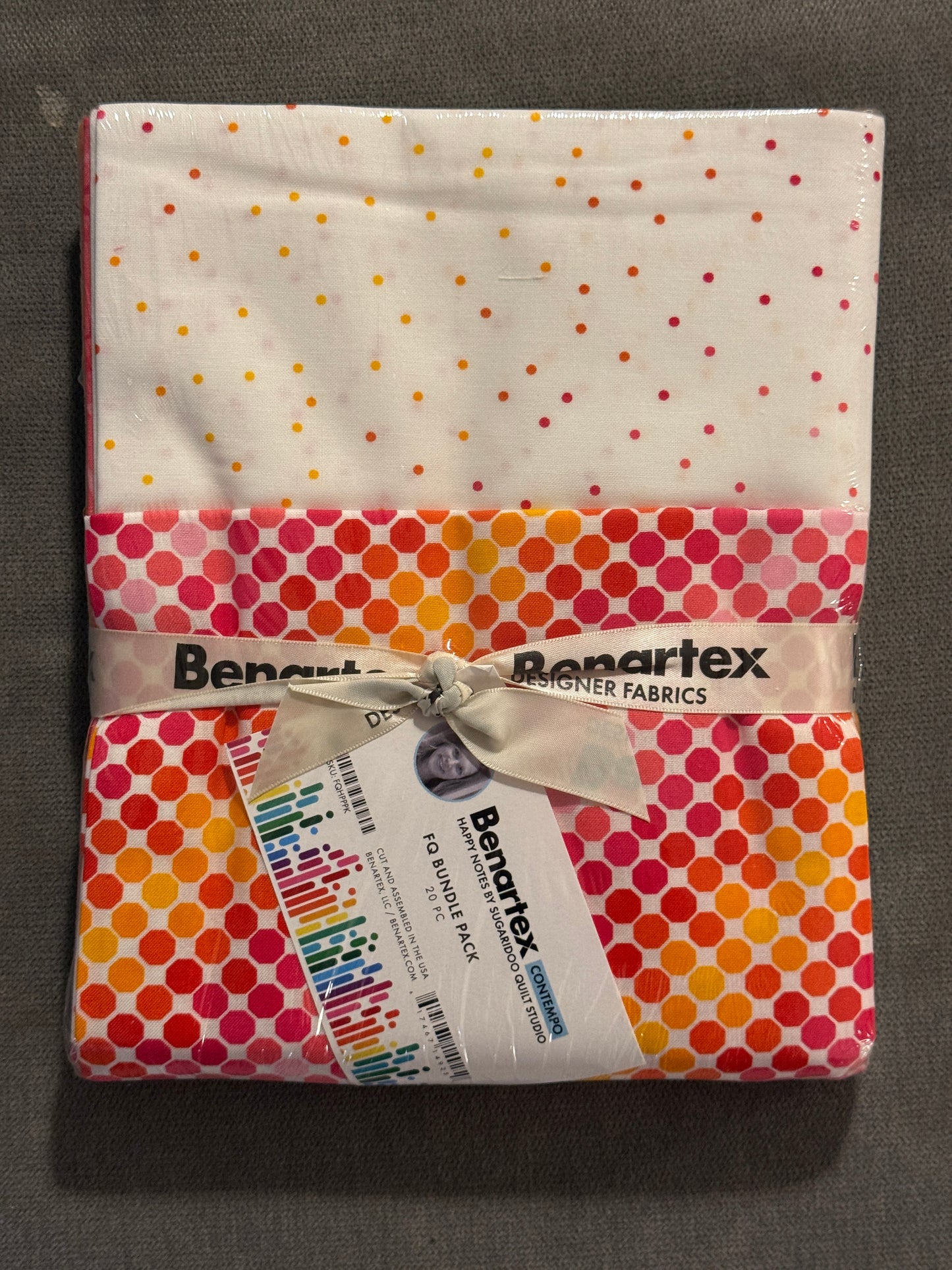 Fat Quarter Paket "Happy Notes" Sugaridoo Benartex 20-teilig