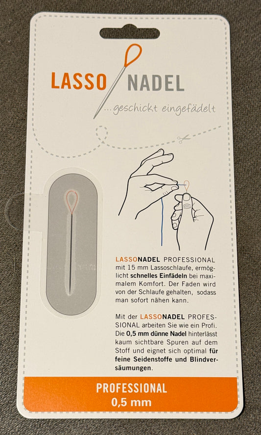 Lasso Nadel Patchwork Sticken Nähen großes Nadelöhr Schlaufe Vernähen