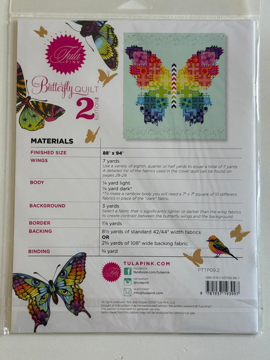 Anleitung - Butterfly Quilt - Tula Pink - 2. Edition - 86 x 94 Inch groß