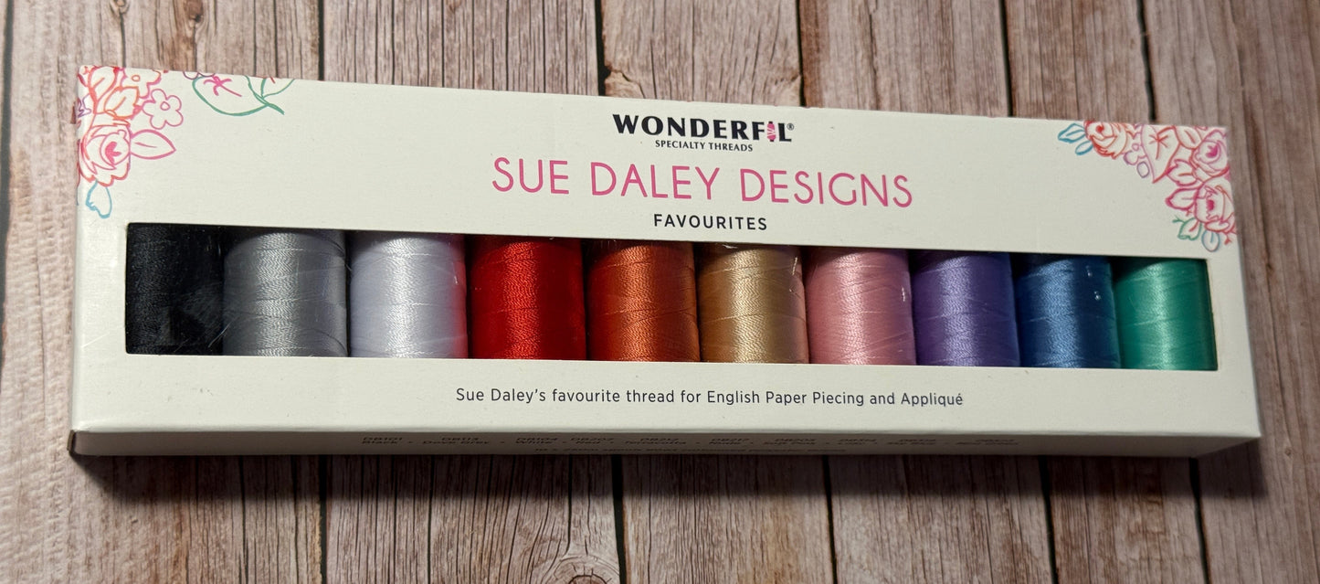 Wonderfil DecoBob Collection 80 wt Polyestergarn mit Baumwolle 10 Spulen a 250 m
