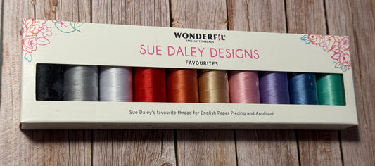 Wonderfil DecoBob Collection 80 wt Polyestergarn mit Baumwolle 10 Spulen a 250 m