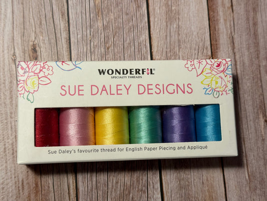 Wonderfil DecoBob Collection 80 wt Polyestergarn mit Baumwolle 6 Spulen a 250 m