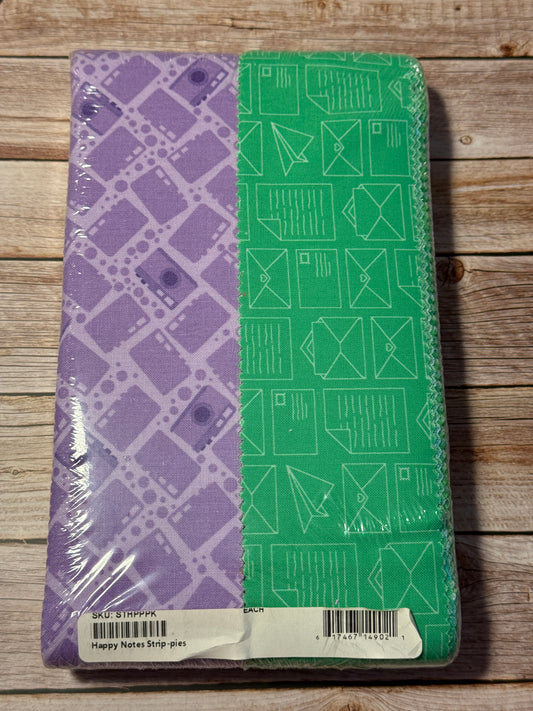 2,5 Inch Strips Paket "Happy Notes" Sugaridoo Benartex 40-teilig