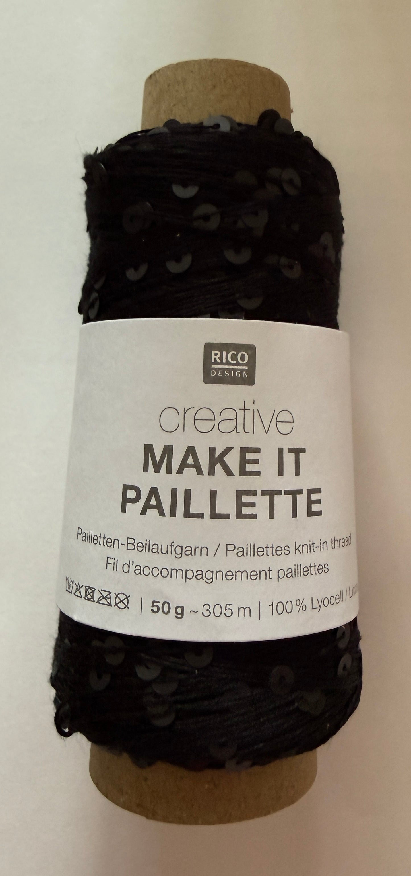 Beilaufgarn mit Pailletten - Rico Design - 50 gr, 305 m - verschiedene Farben