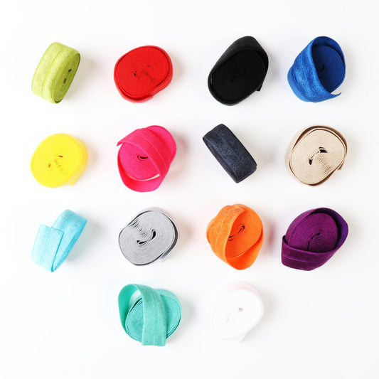 Fold Over Elastic, 2 cm breit. dehnbares Einfassband by Annie viele Farben