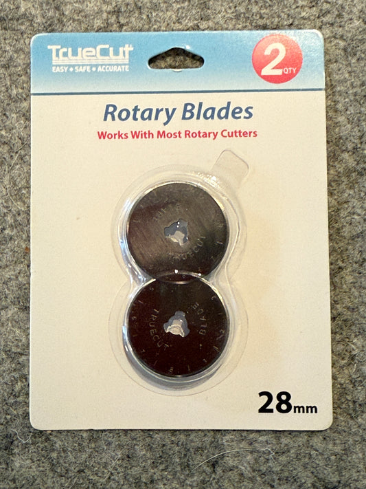 Ersatzklinge für Rollschneider von TrueCut 28mm (2 Stück)