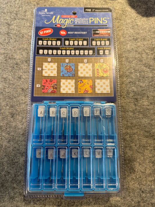 Taylor Seville Magic Pins Alphabet/Zahlen/Pfeile/ fine 0,5 x 50mm
