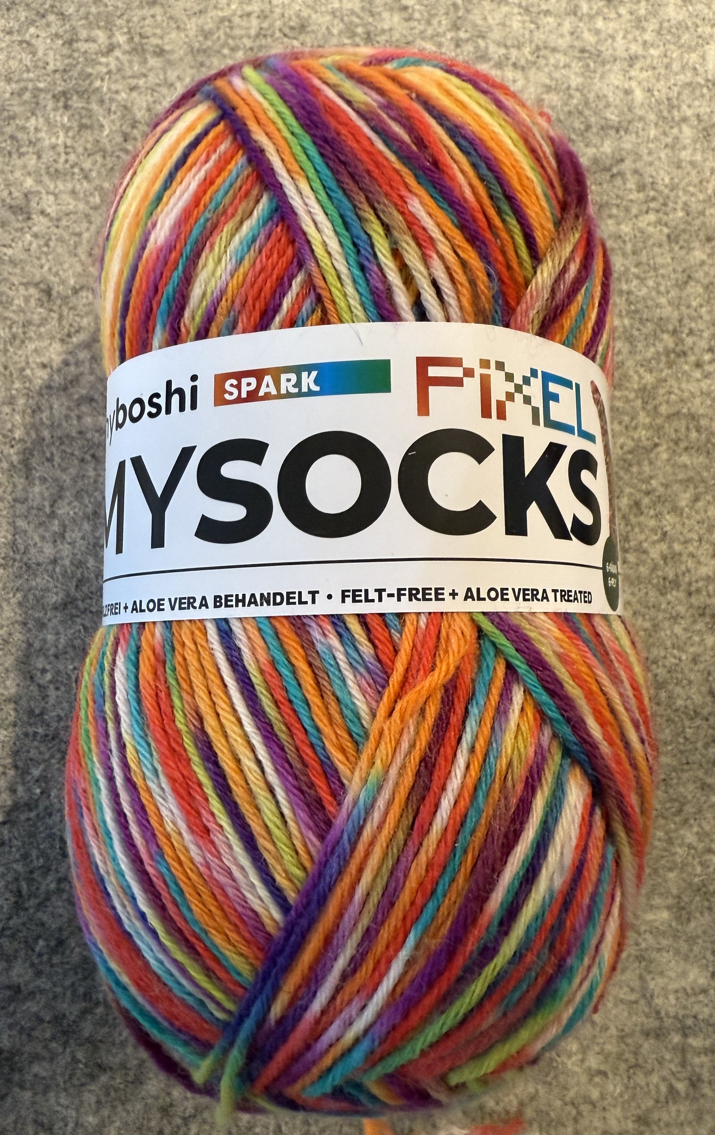 mybosho MXSOCKS Spark Pixel 6-fach Sockenwolle