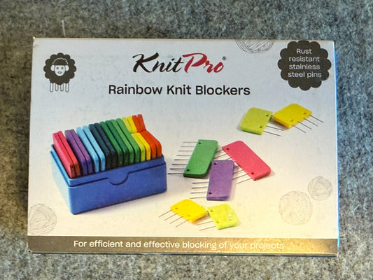 KnitPro Kammnadeln - regenbogenfarben 20 Nadeln in bunt