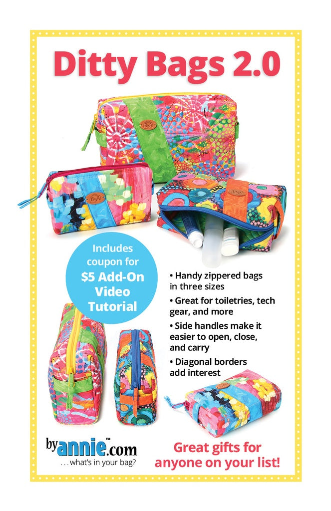 Anleitung Ditty Bags 2.0 by Annie