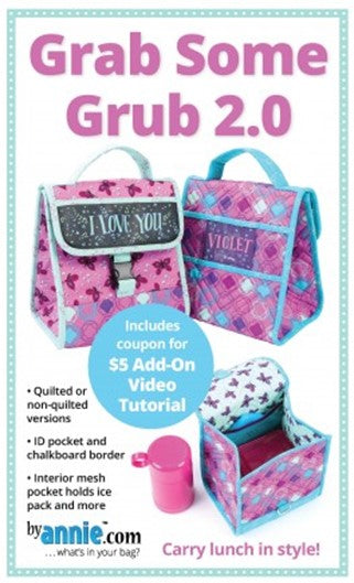 Grab some Grub 2.0 Anleitung Nähen Tasche ByAnnie Patterns By Annie