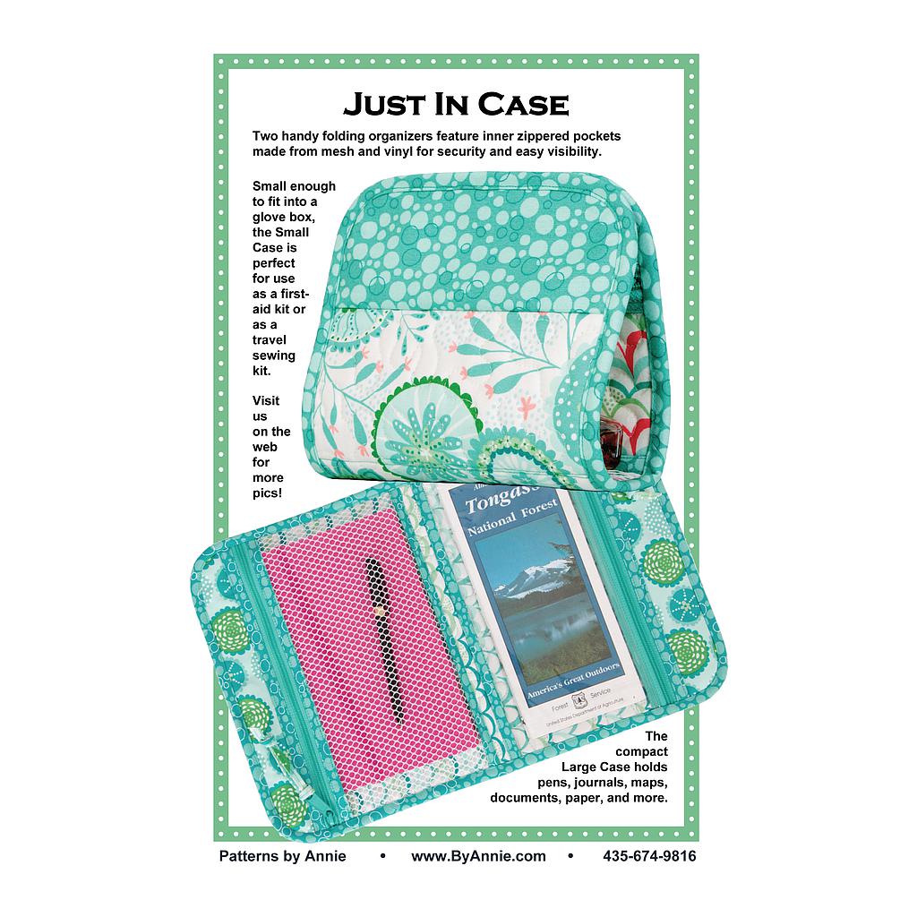 Just in Case Anleitung Nähen Tasche ByAnnie Patterns By Annie Organizer