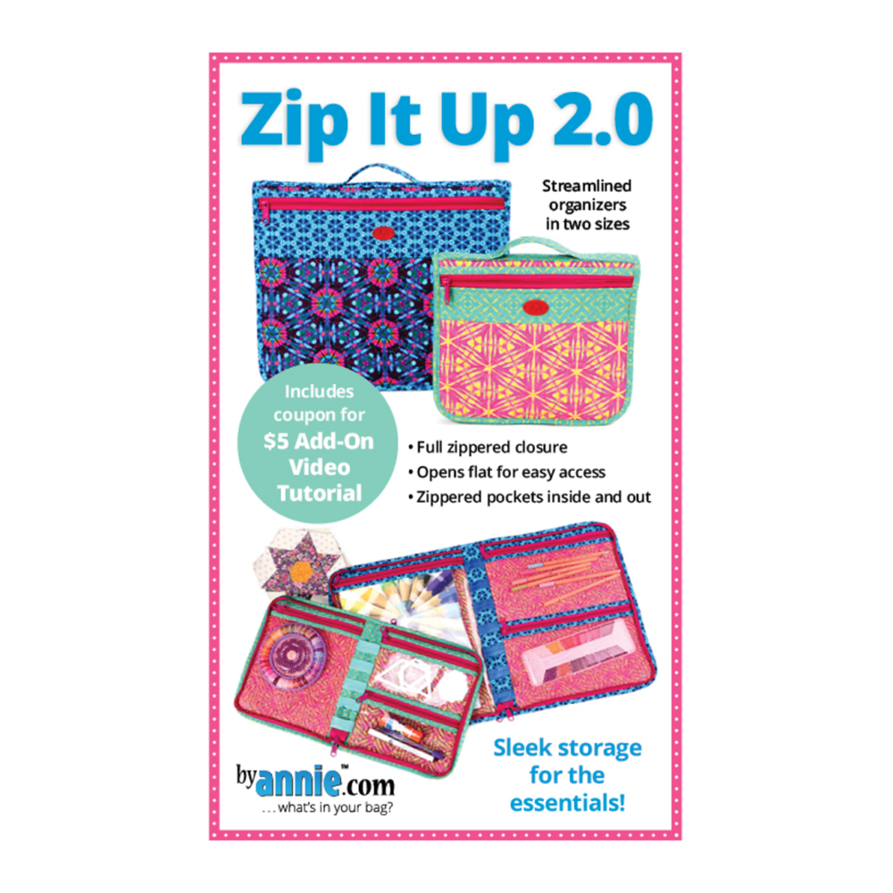"Zip it upl 2.0" Anleitung Nähen Tasche ByAnnie Patterns By Annie Organizer