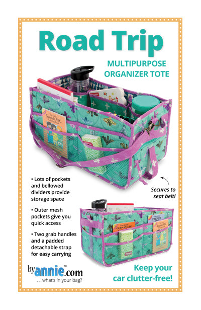 "Road Trip" Anleitung Nähen Tasche ByAnnie Patterns By Annie Organizer