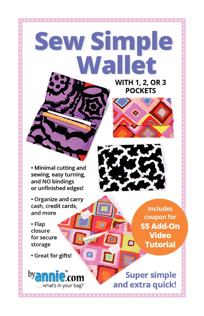 ByAnnie Sew Simple Wallet – kleine Geldbörsen in drei Varianten