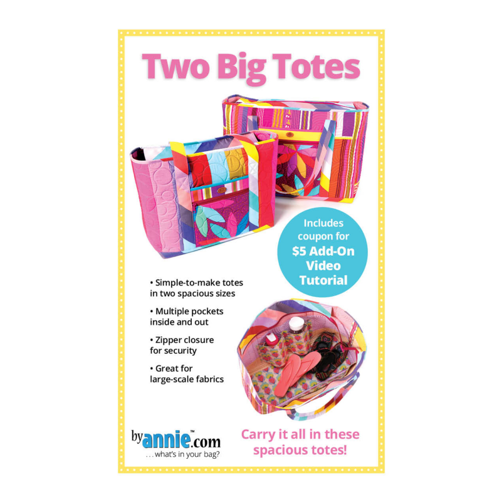 Two Big Totes  Anleitung Nähen Tasche ByAnnie Patterns By Annie