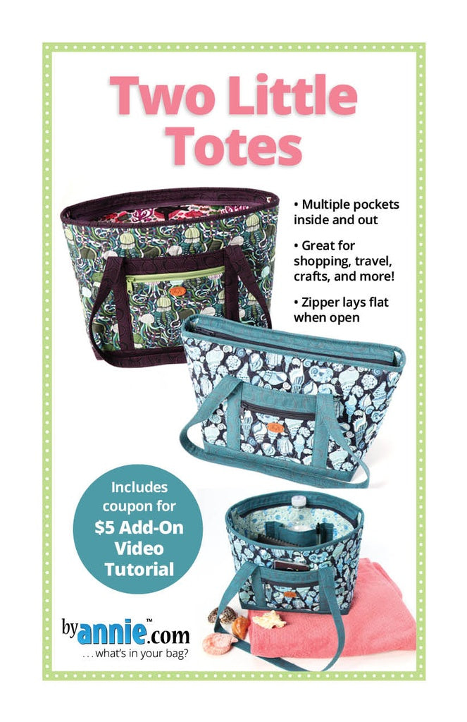 Two Little Totes Anleitung Nähen Tasche ByAnnie Patterns By Annie