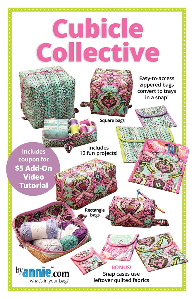 Cubicle Collective Anleitung Nähen Tasche ByAnnie Patterns By Annie Organizer Box