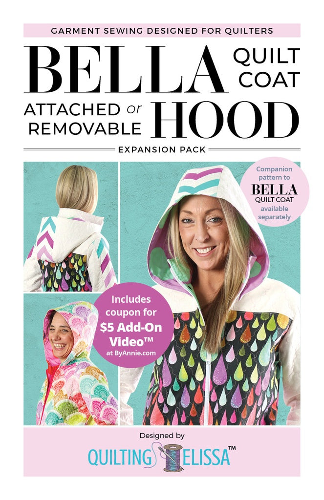 Bella Hood Quilt Coat Pattern Anleitung Kapuze zu Jacke Patchwork Quilt byannie
