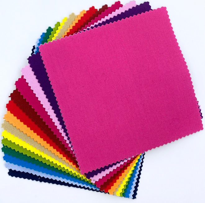 Superior Solids - 5 Inch Charm Pack - Benartex 42 Stück 100% Cotton Baumwolle