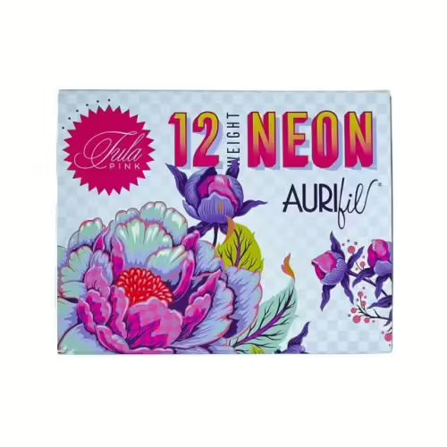 Garn-Packung Neon 12wt Tula Pink TP12NC3 Aurifil Neu 3x 1.000 Meter