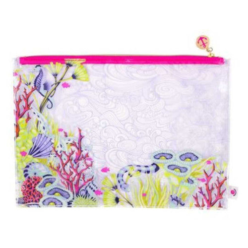 Tula Pink Floral Reef Projekt Tasche  Medium 10x14 Inch 35x25 cm #TPMEDFR