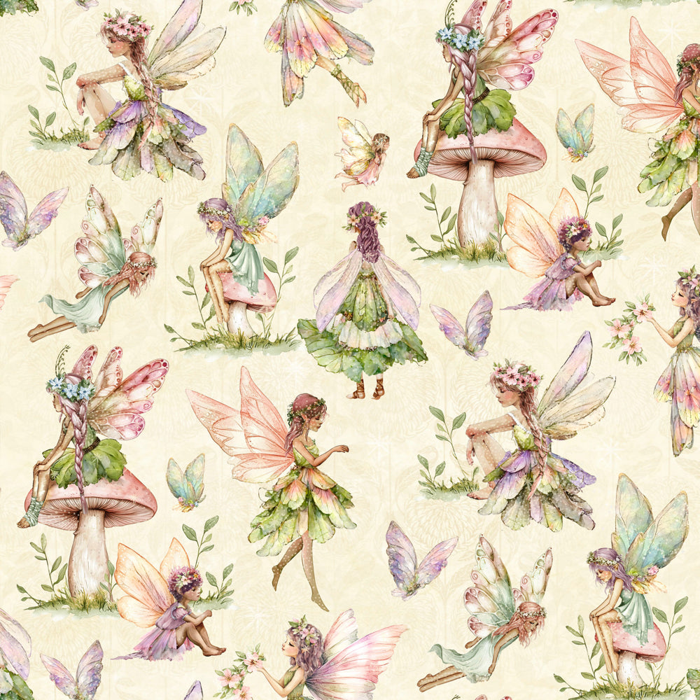 10 Inch Charm Pack Layer Cake „FAIRY BOUTIQUE“ 42 Stück 100% Cotton Baumwolle