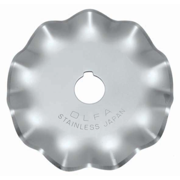 OLFA 45mm Wave Blade, WAB45-1 - Ersatzklinge mit Wellenschliff
