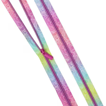 Sallie Tomato - Tula Pink - Reißverschluss zu Floral Reef 3 Yards 9 Zipper Pulls